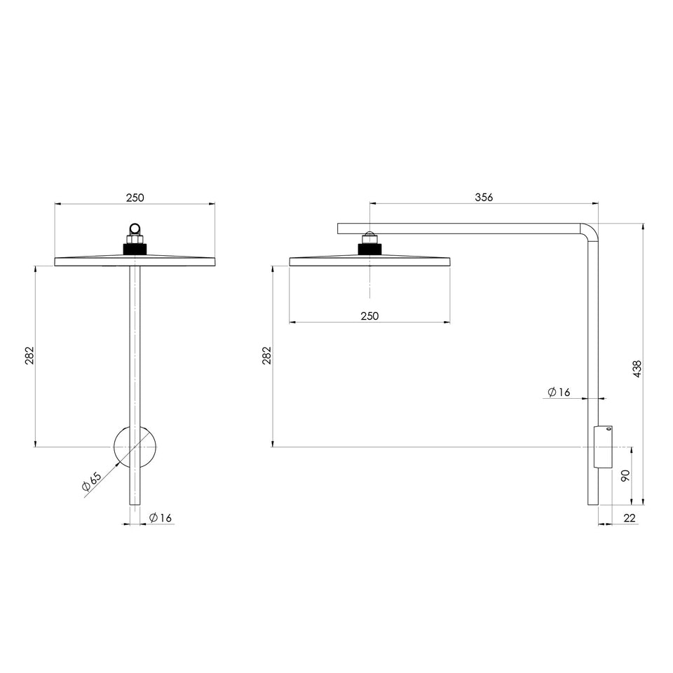 Phoenix NX IKO with HydroSense Shower Arm & Rose