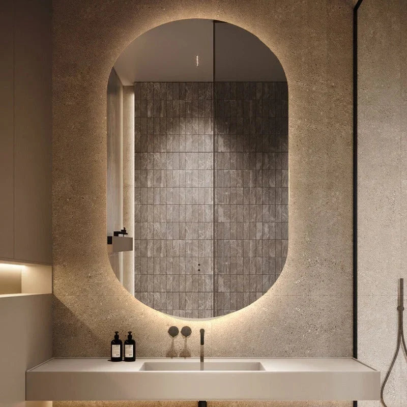 Todi Eclipse Frameless Pill Oval Touchless LED Mirror Tri-Color Lighting - 600x900mm (PILL6090FR)
