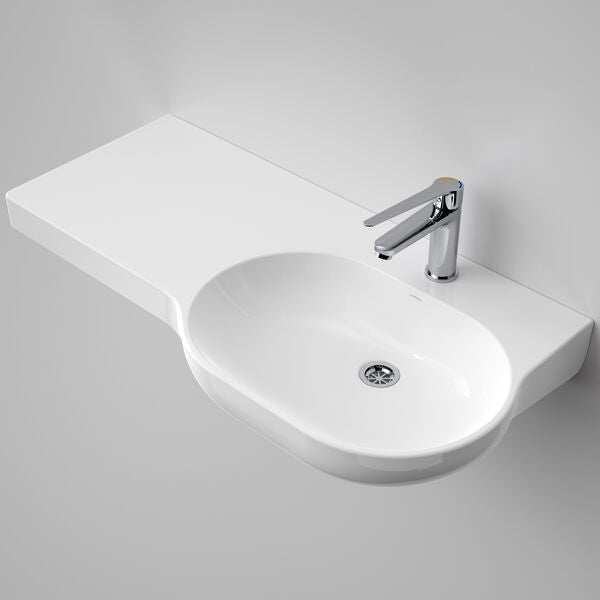 Caroma Opal® 920 Wall Basin Left Hand Shelf - White (632410W)