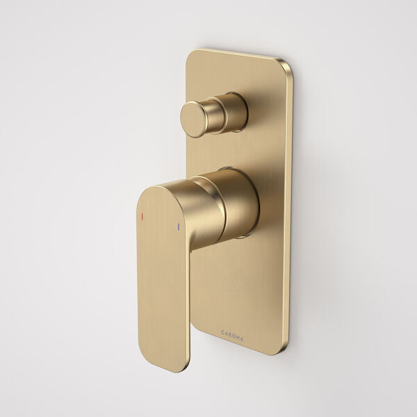 Caroma Luna® Bath/Shower Mixer with Diverter - Brushed Brass (68185BB)