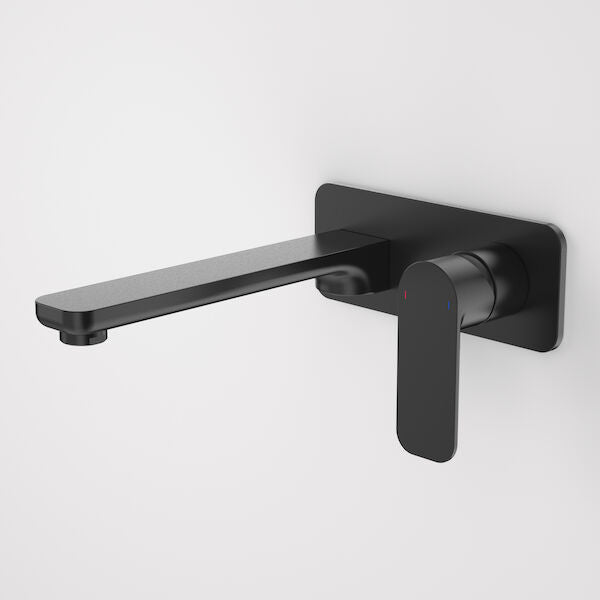 Caroma Luna® Wall Basin/Bath Mixer - Lead Free - Satin Black (68186BL6AF)