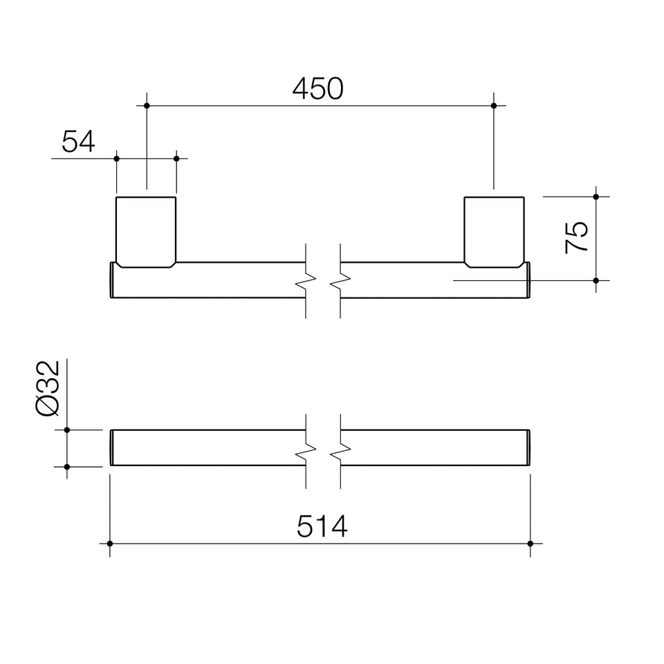 Caroma Opal Support Rail Straight