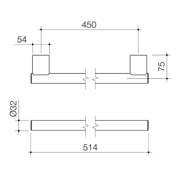 Caroma Opal Support Rail Straight