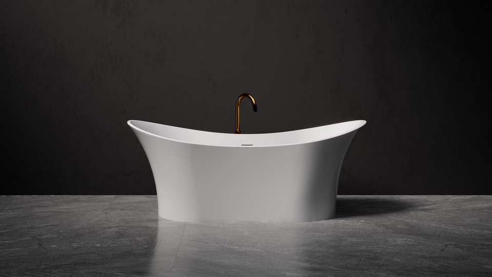 Pietra Bianca Crown Freestanding Bath