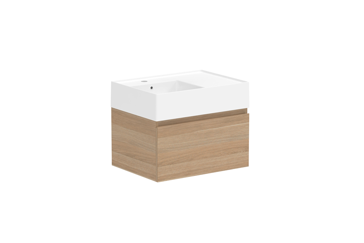 ADP Capri Wall Hung Vanity Offset Bowl