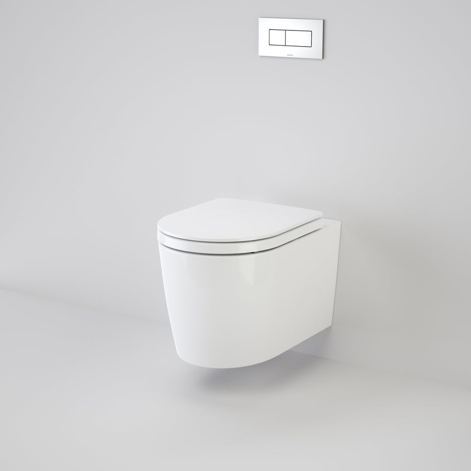 Caroma Liano Cleanflush® Wall Hung Invisi Series II® Toilet Suite - with GermGard® - White (766910W)