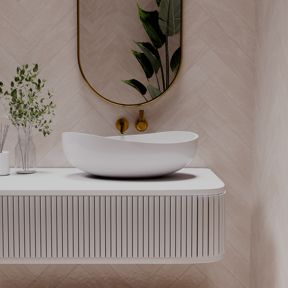 Pietra Bianca Stone Onda Stone Basin