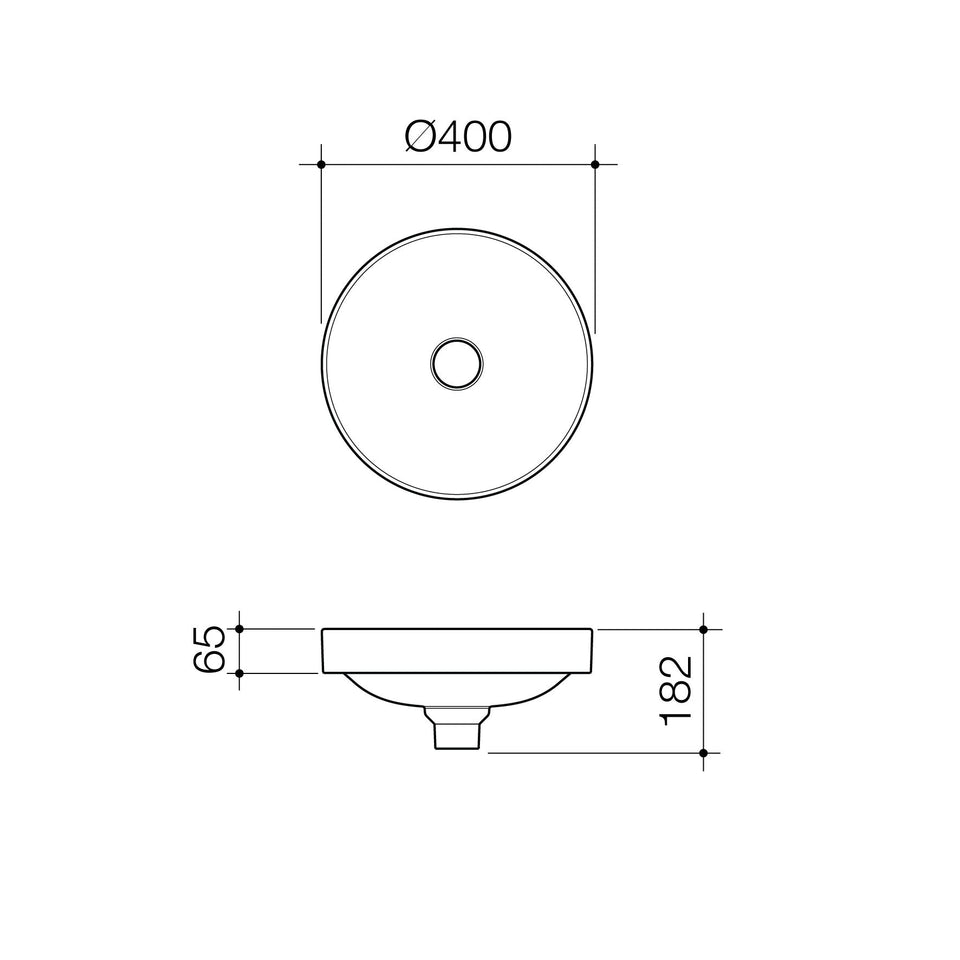 Caroma Liano II Round Inset Basin