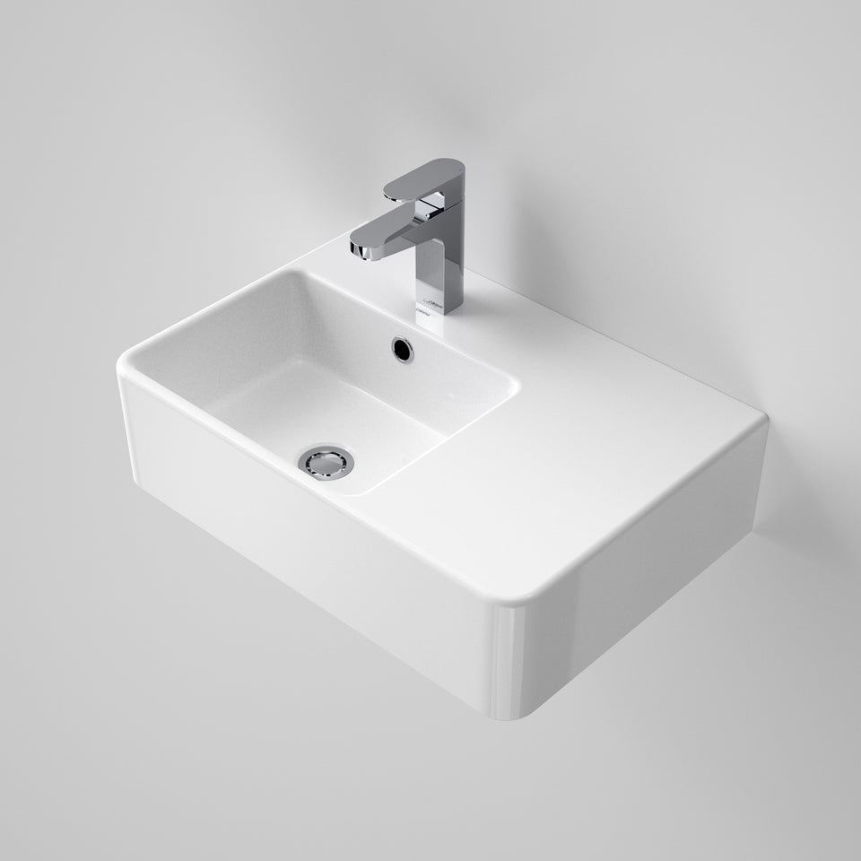 Caroma Cube Extension Wall Basin - White (864105W)