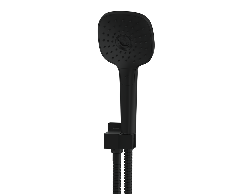 Greens Corban Hand Shower with Wall Outlet Bracket Matte Black - Greens official image (901930MB)