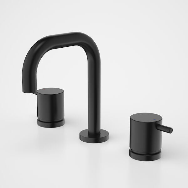 Caroma Luna Lever Lead Free Basin Tap Set - Satin Black (90334BL5AF)
