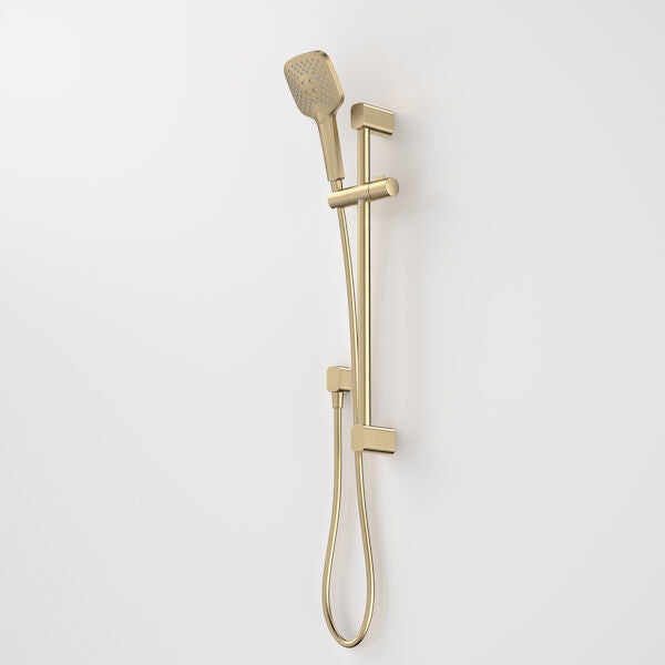 Caroma Luna® Multi-function Rail Shower - Brushed Brass (90384BB4F)