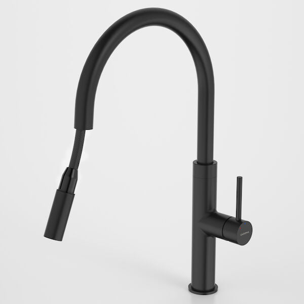 Caroma Liano II Pull Out Sink Mixer - Lead Free - Matte Black (96380B56AF)