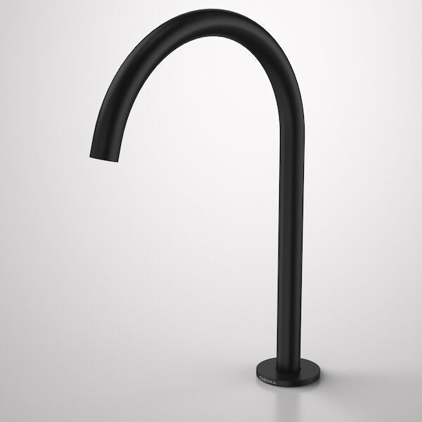 Caroma Liano II Hob Swivel Outlet - Matte Black / 200mm (96401B65AF)