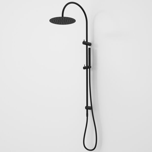 Caroma Liano II Rail Shower with Overhead - Matte Black (96470B33A)