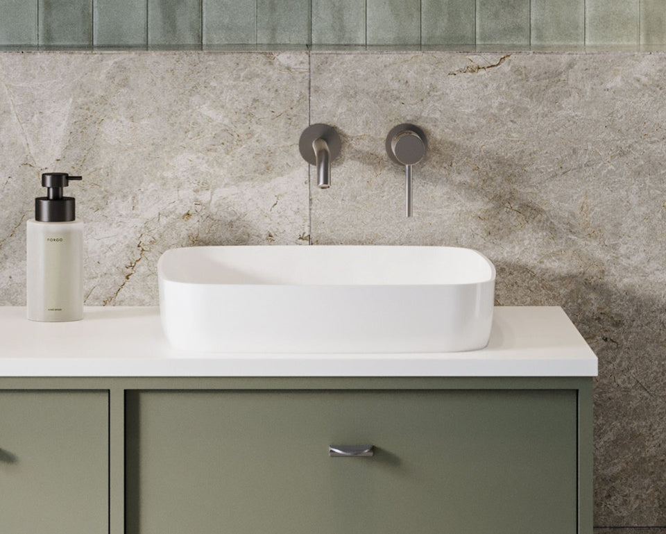 Timberline Addison Gloss White Basin