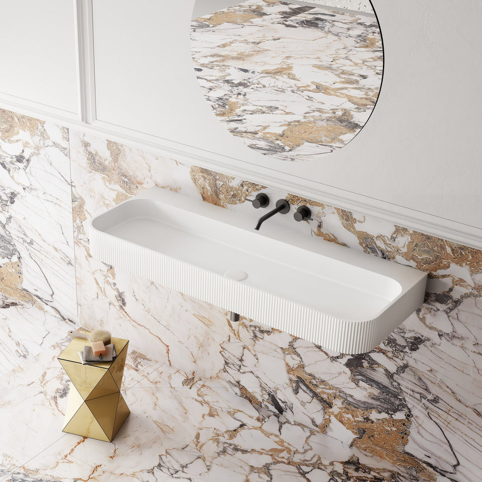 Cassa Design V-Groove Wall Hung Basin