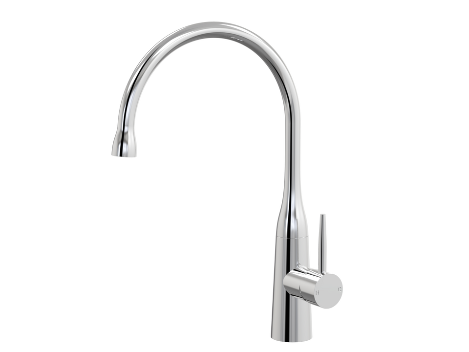 PAR Taps Lugano Sink Gooseneck Mixer Dome - Chrome (A22.026.2.01)