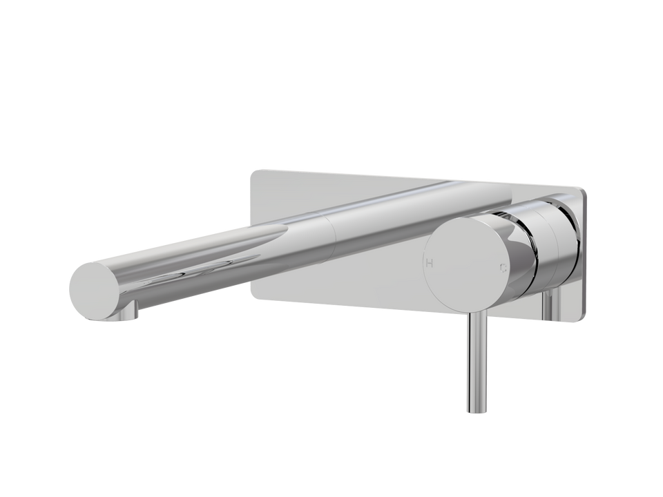 PAR Taps Lugano Wall Bath Mixer Set 160mm outlet Incl. plate - Chrome (A22.041.1.01)