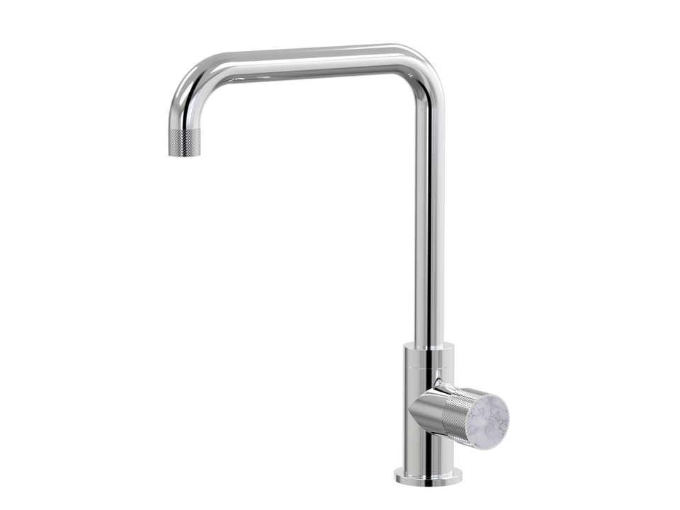 PAR Taps IDK Marble Sink 90 Degree Mixer Carrara Marble - Chrome (A39.025.1.01)
