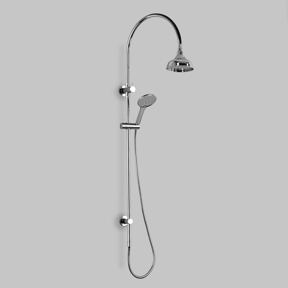 Astra Walker A50.24.V4 Exposed Shower with Integrated Divertor with 150mm Rose & Multi-Function Handpiece
