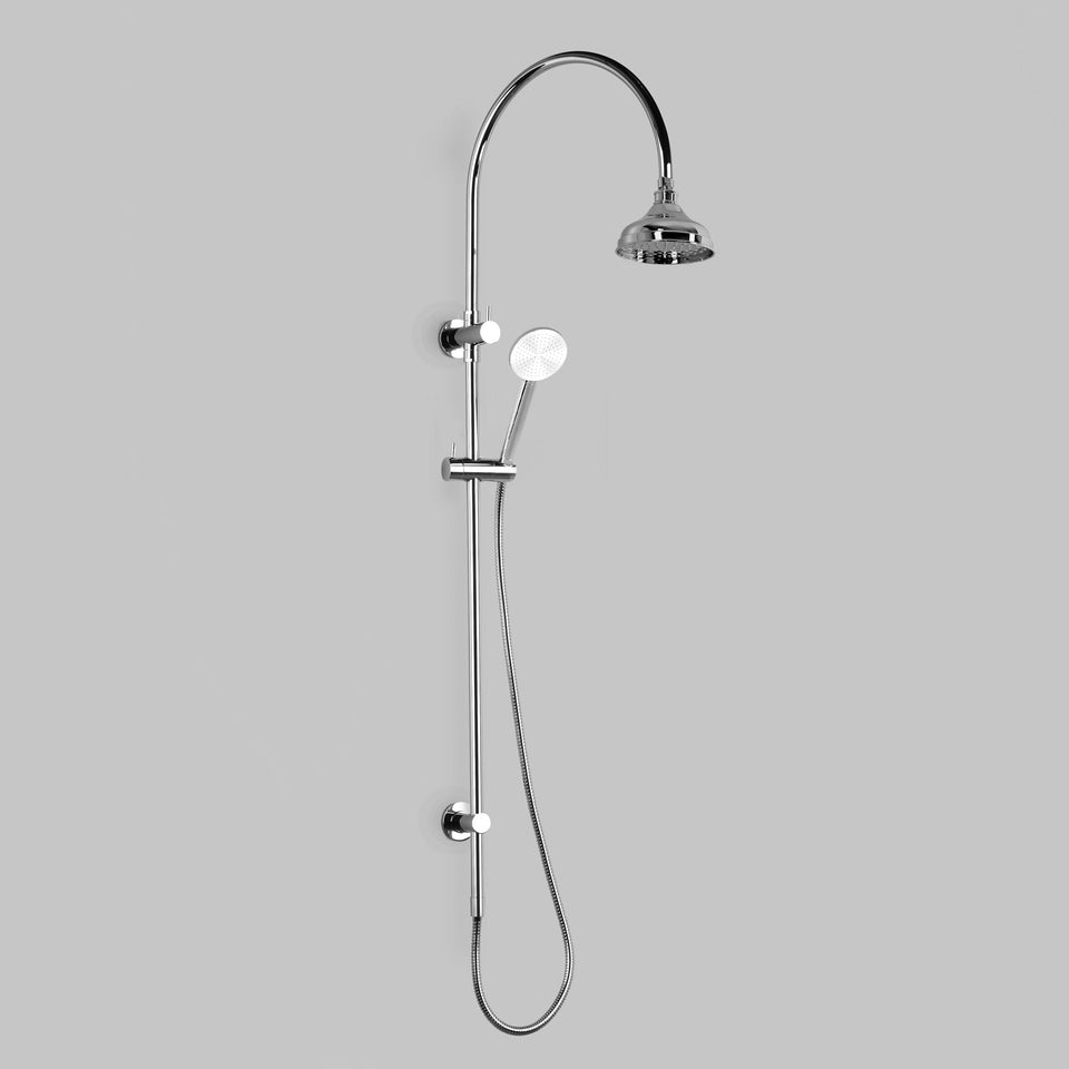 Astra Walker A50.24.V4.M Exposed Shower with Integrated Divertor with 150mm Rose & Single-Function Handpiece