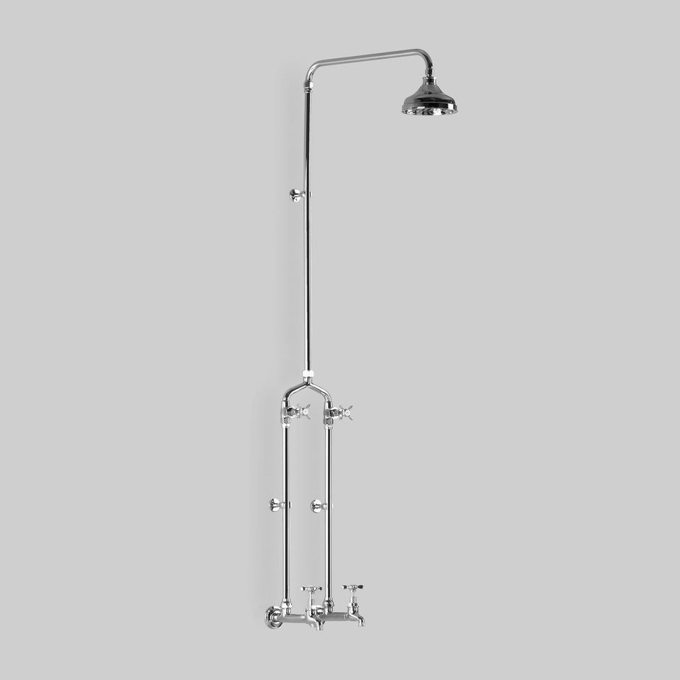 Astra Walker A51.18 Bath/overhead shower Set w/ 150mm shower head, with extended bibs