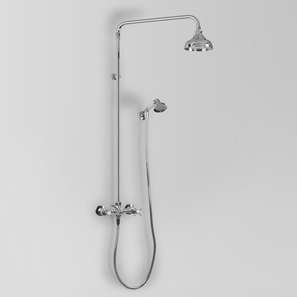 Astra Walker A51.26 Shower Set w/ 150mm shower head & hand shower on wall bracket