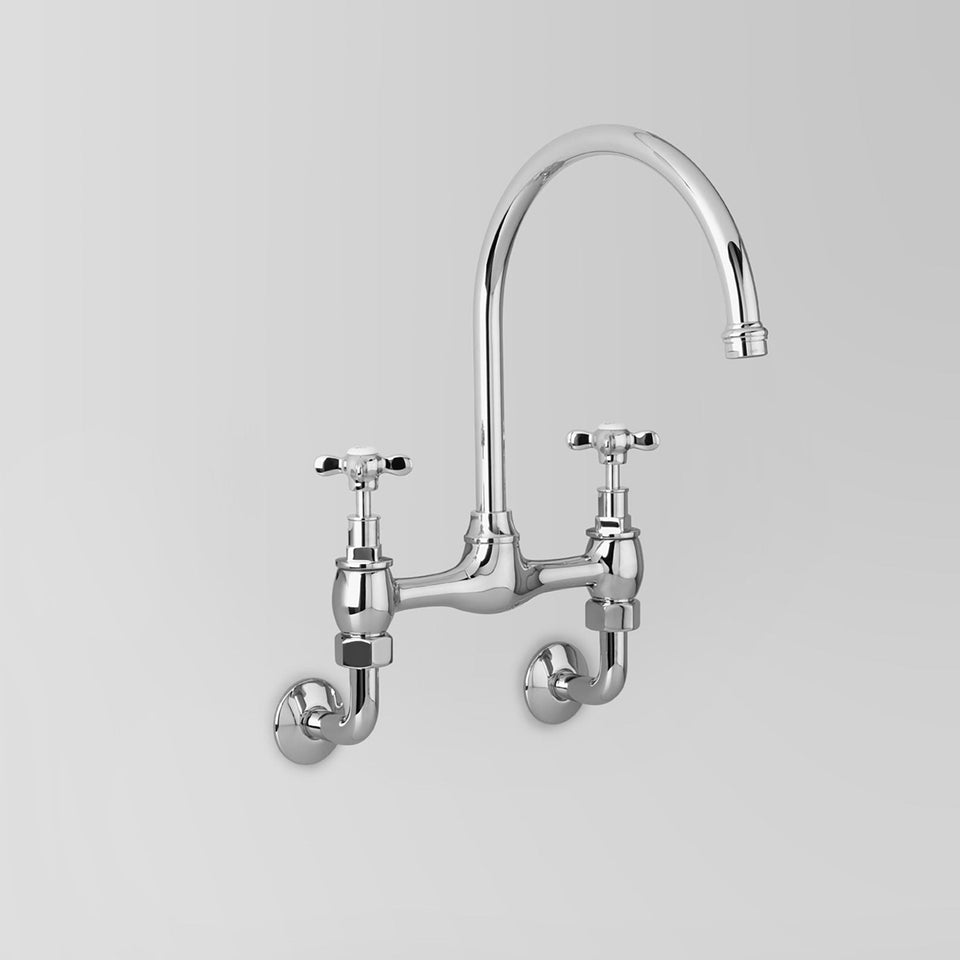 Astra Walker A51.34 Kitchen Set with 200mm Swivel Spout, Wall Mounted