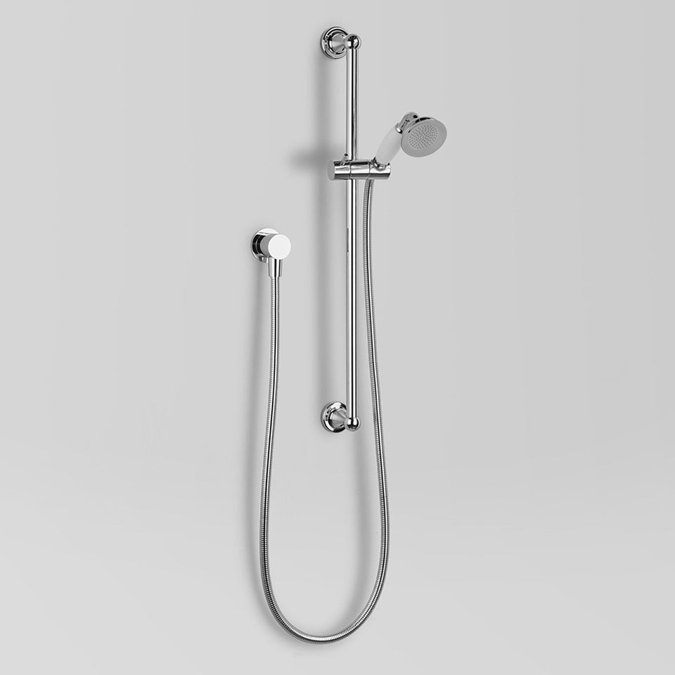 Astra Walker A51.43 Slider bar shower Set with White Porcelain Handpiece