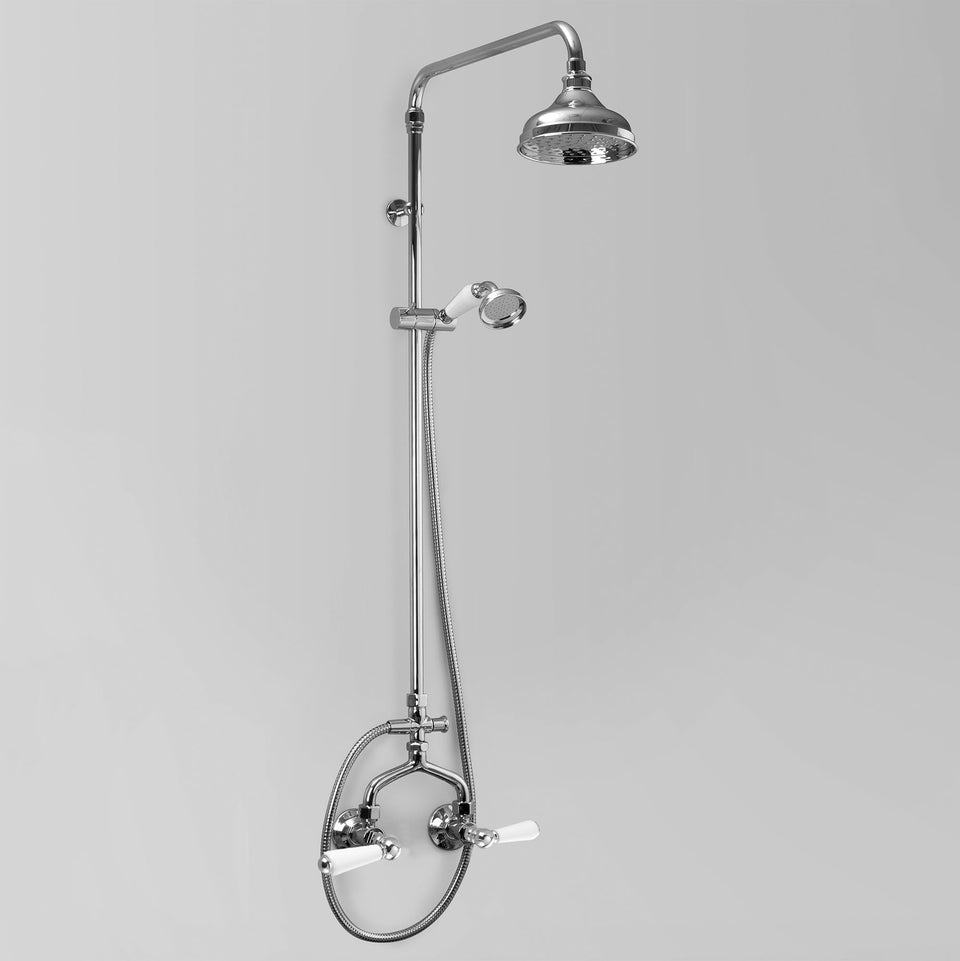 Astra Walker A52.13.V3 Shower Set exposed 150mm shower head with handpiece