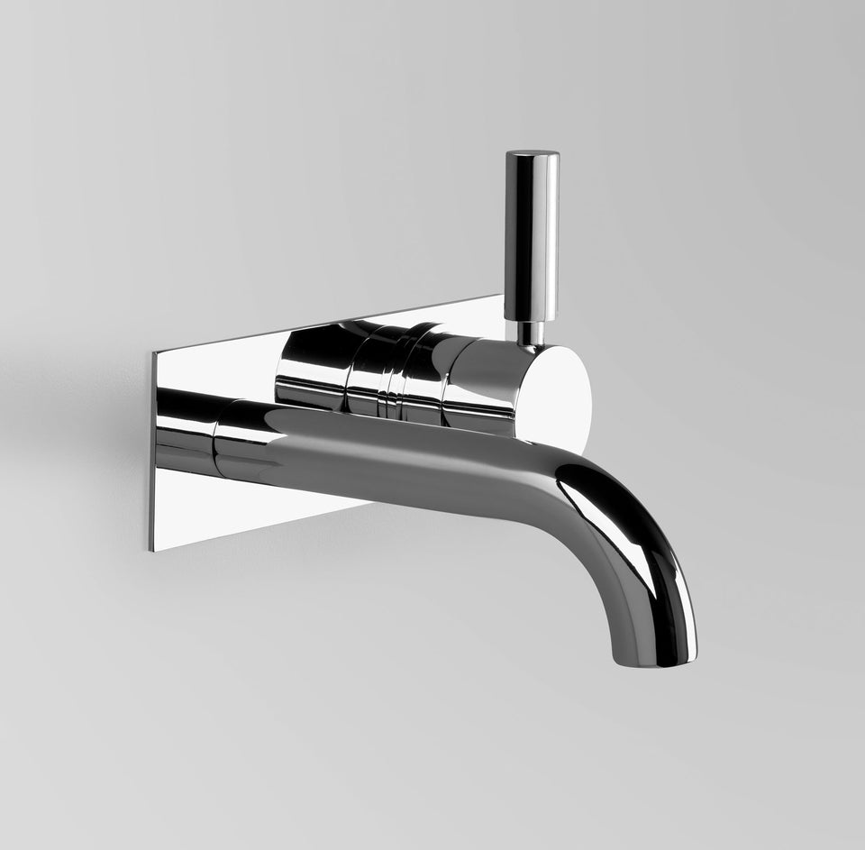 Astra Walker A67.05.48.BP.LH Wall Set with 155mm Spout on Backplate