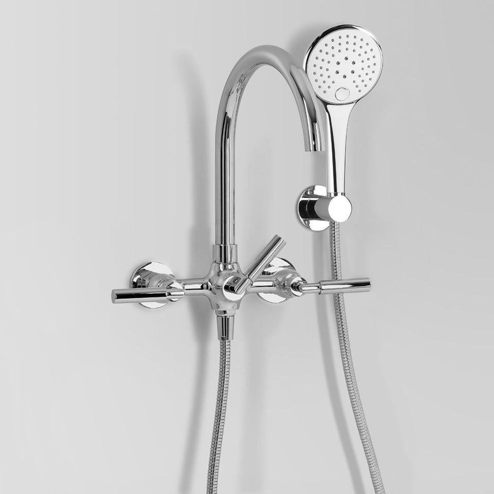 Astra Walker A67.20.V2.LH Bath mixer with multi-function hand shower wall mount