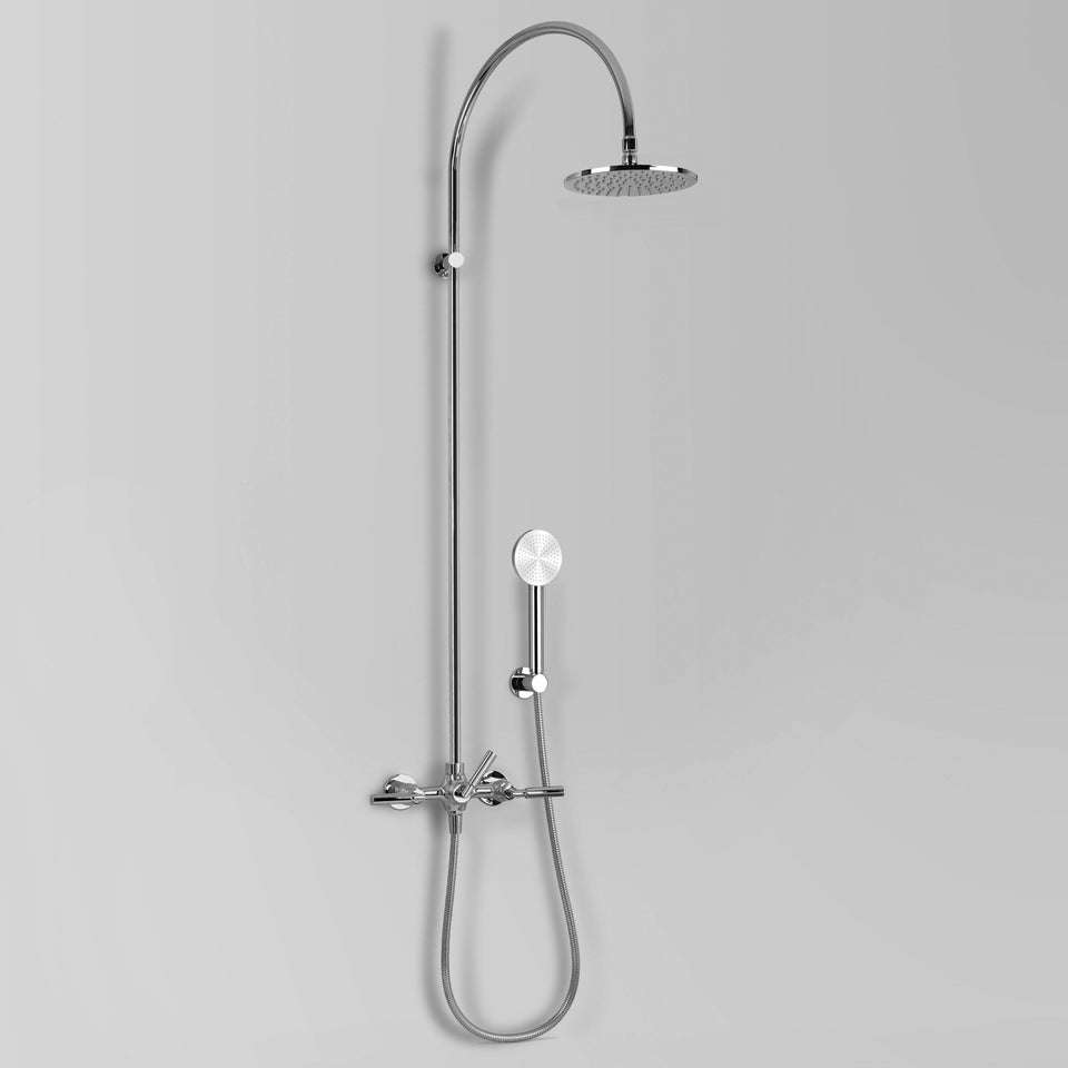 Astra Walker A67.25.V2.M.LH Exposed Shower Set with 200mm Rose & Single-Function Hand Shower