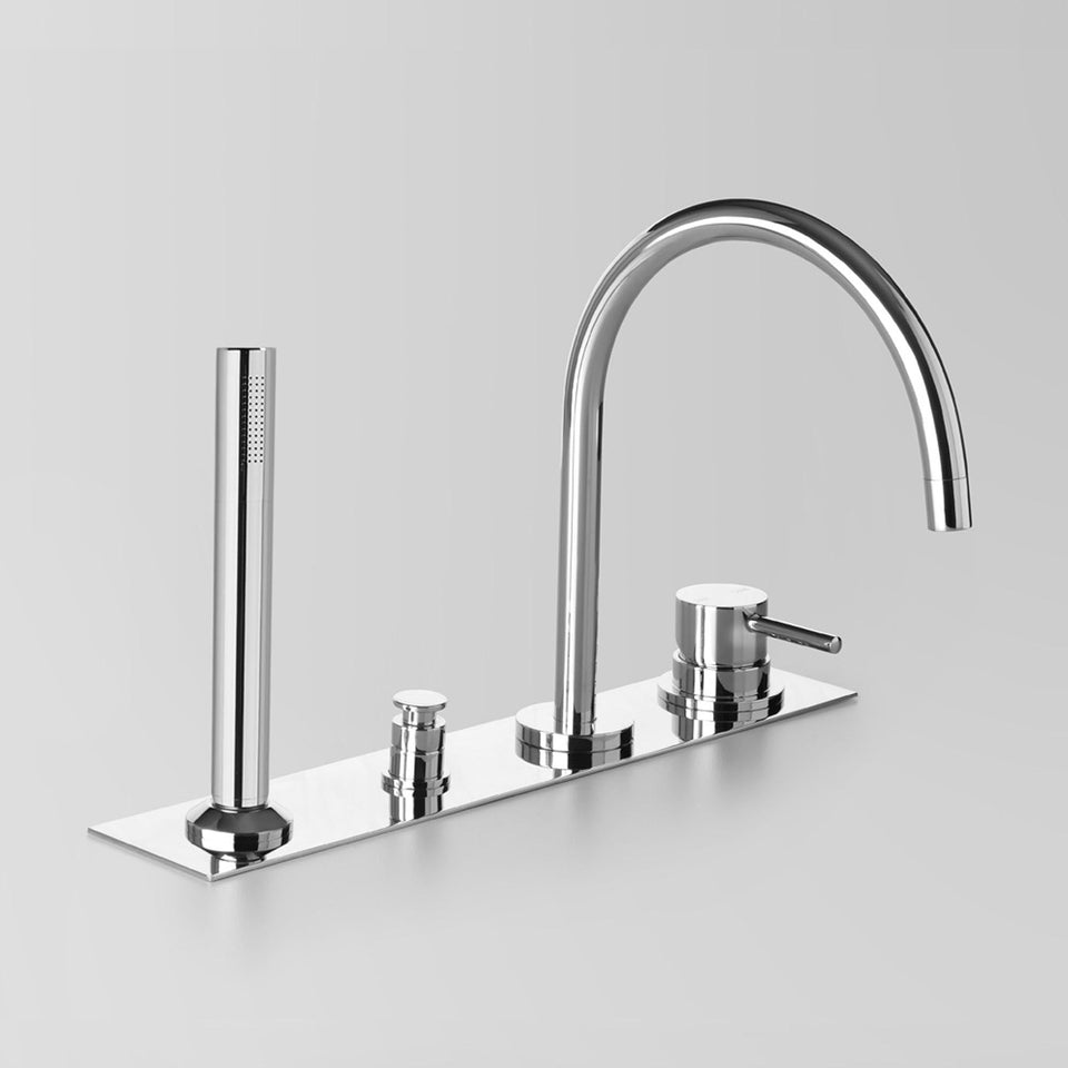 Astra Walker A69.07.48.42.V4 Hob Set with Hand Shower, Diverter, Mixer, on Backplate