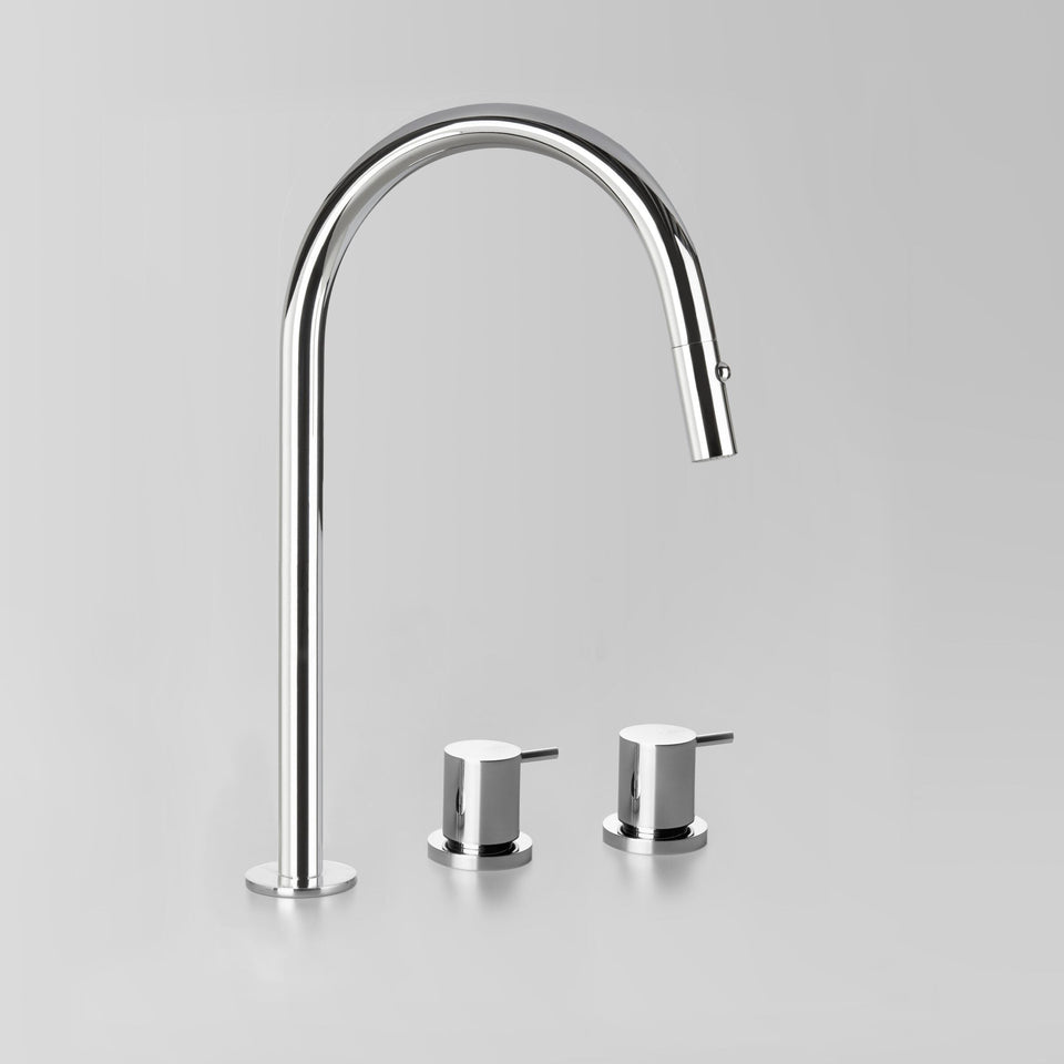 Astra Walker A69.08.V8.O Offset Kitchen Set with Pull Out Spout with Dual Spray