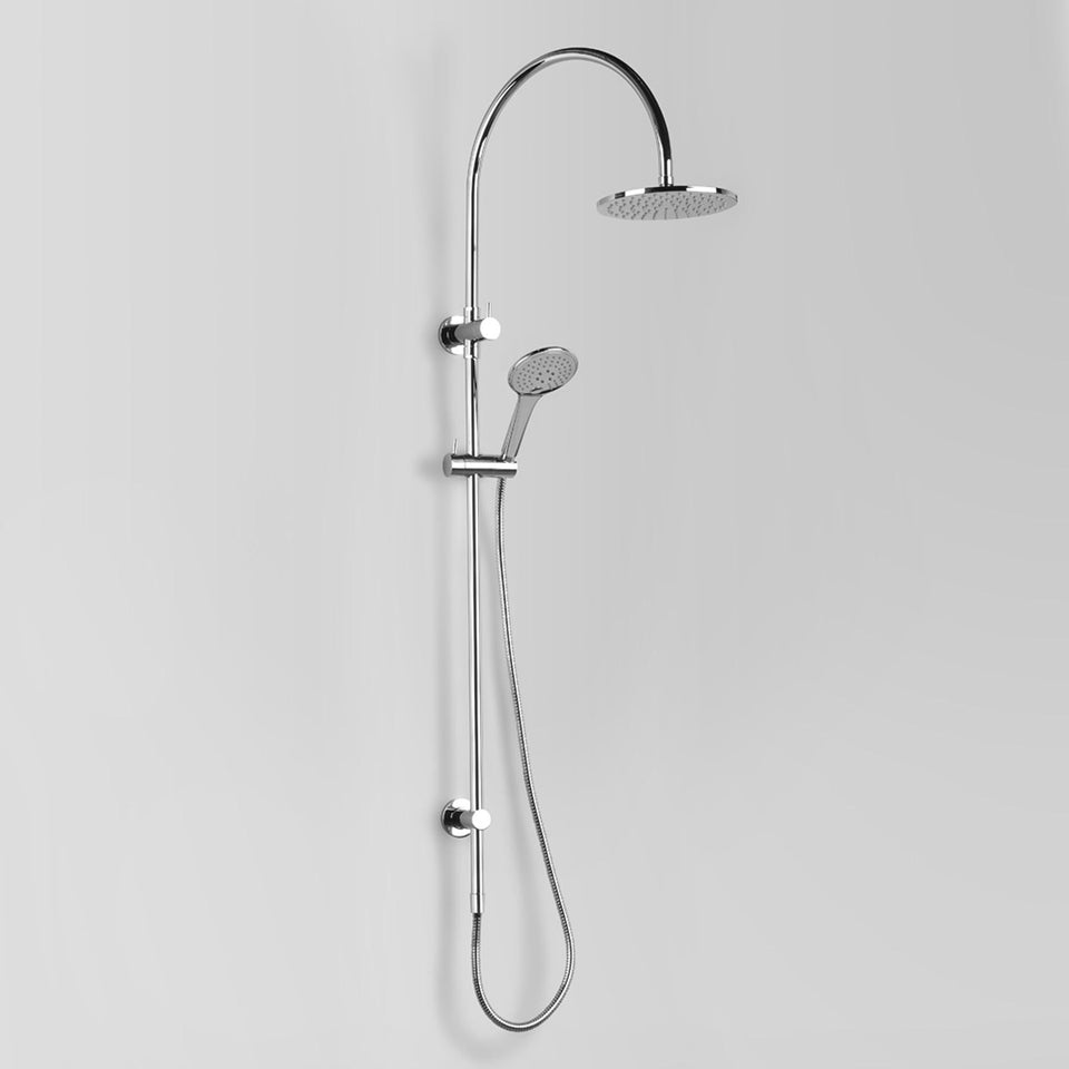 Astra Walker A69.24.V4 Exposed Shower with 200mm Rose & Multi-Function Hand Shower & Integrated Diverter