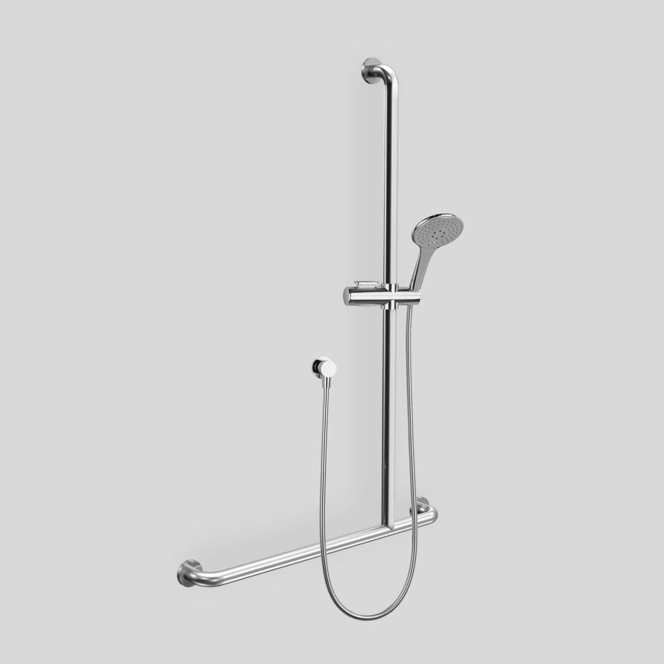 Astra Walker A69.43.V2.93.70.LH T-Grab Rail with Multi-Function Hand Shower