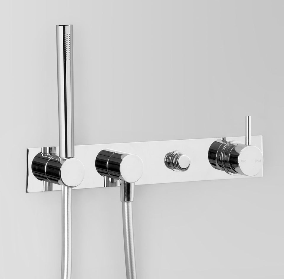 Astra Walker A69.48.42.V4 Wall Mixer Set with Hand Shower & Diverter on Backplate