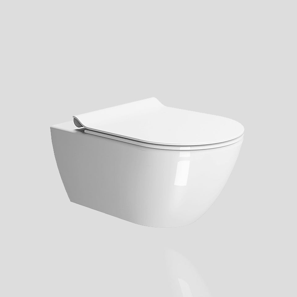 Astra Walker A94.67.02.99 Wall Mounted Swirlflush Toilet Pan with Slim Soft-Close Seat