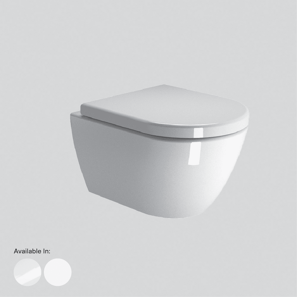 Astra Walker A94.67.02 Wall Mounted Swirlflush Toilet Pan with Soft-Close Seat