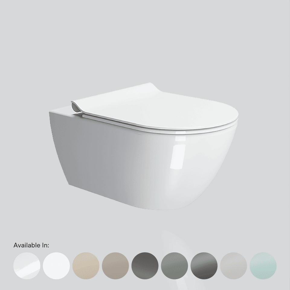 Astra Walker A94.67.99 Wall Mounted Swirlflush Toilet Pan with Slim Soft-Close Seat