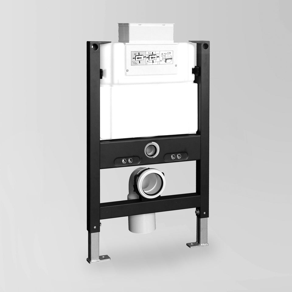 Astra Walker A99.41 In-Wall Cistern with Frame to suit wall hung Toilet Pan, suitable for front or top press Flush Plate Installation
