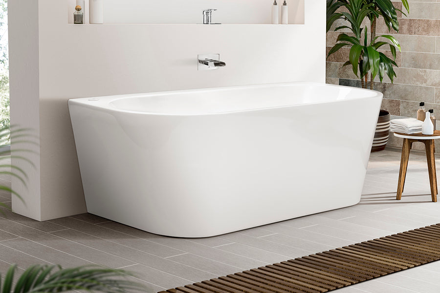 AG1500WAU | Alegra 1500/1700 Back-To-Wall Freestanding Bath