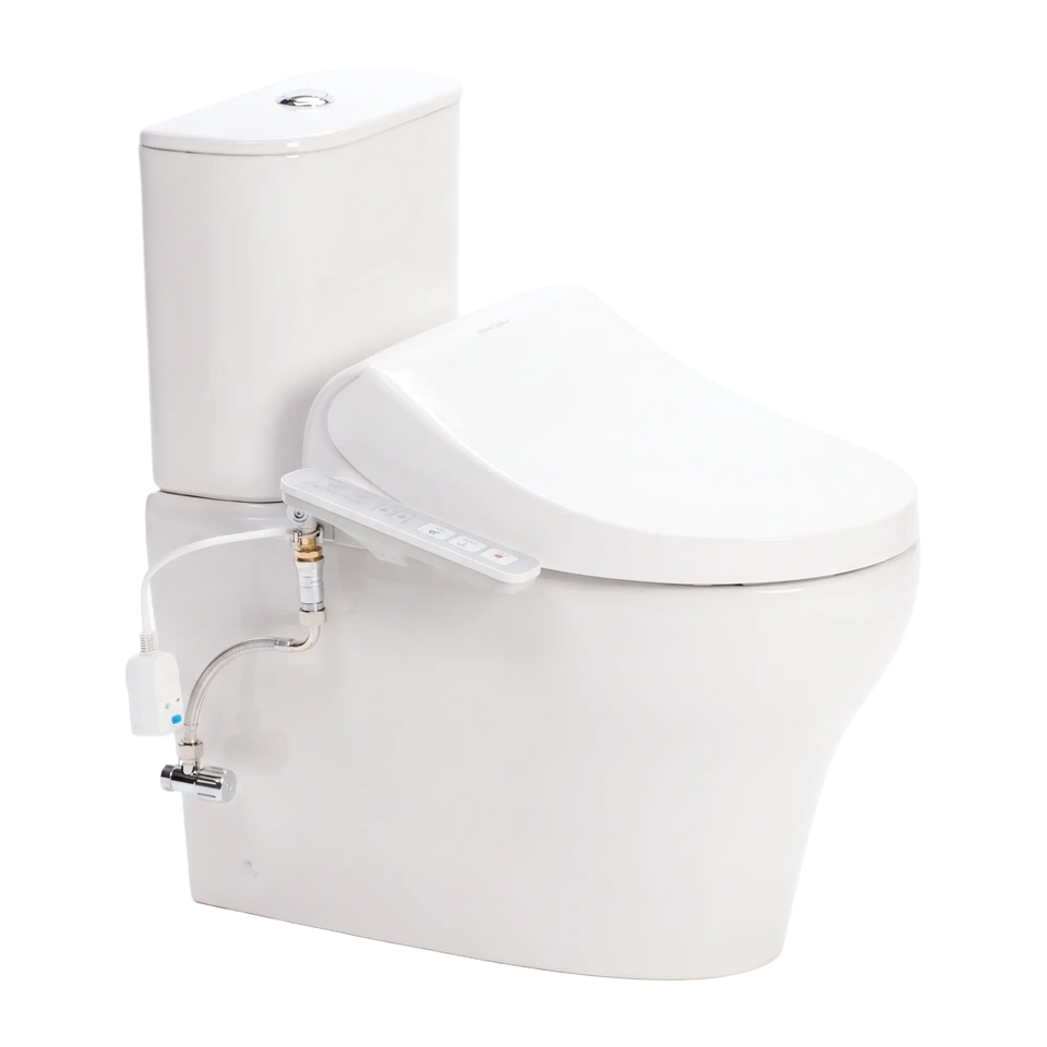 American Standard Cygnet Hygiene Rim Round CCBTW - Back Inlet with SpaLet E-Bidet Seat