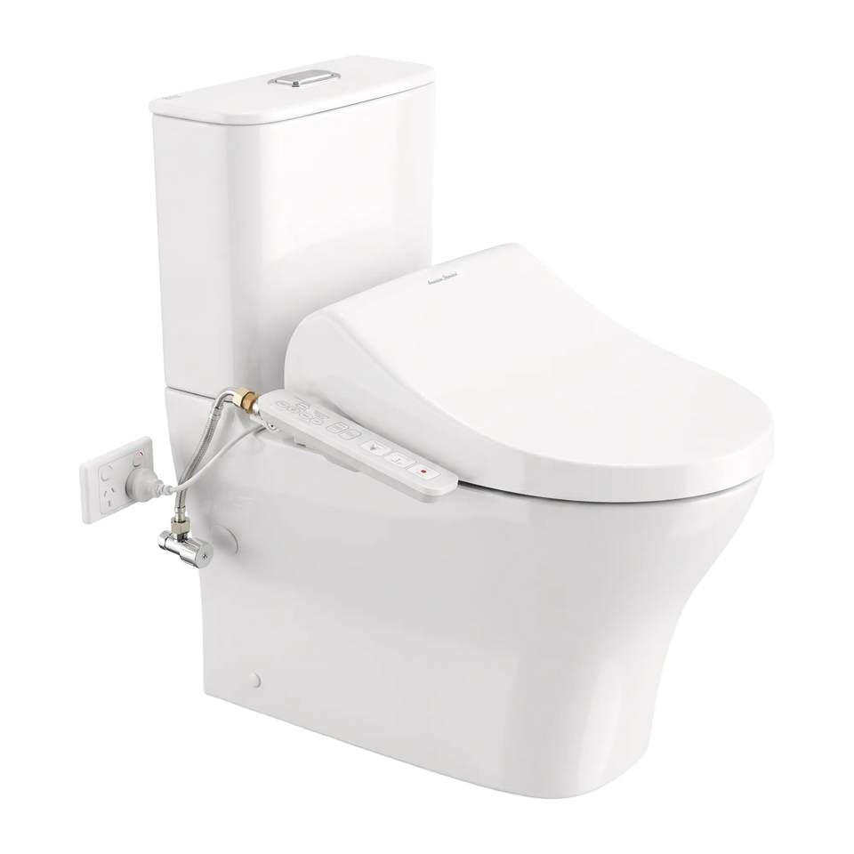 American Standard Signature Hygiene Rim CCBTW - Bottom Inlet with SpaLet E-Bidet Seat