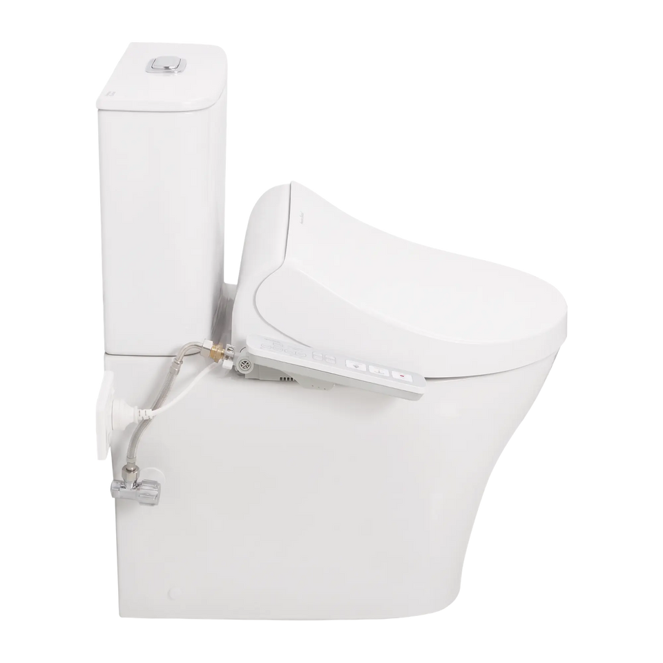 American Standard Signature Hygiene Rim CCBTW - Bottom Inlet with SpaLet E-Bidet Seat