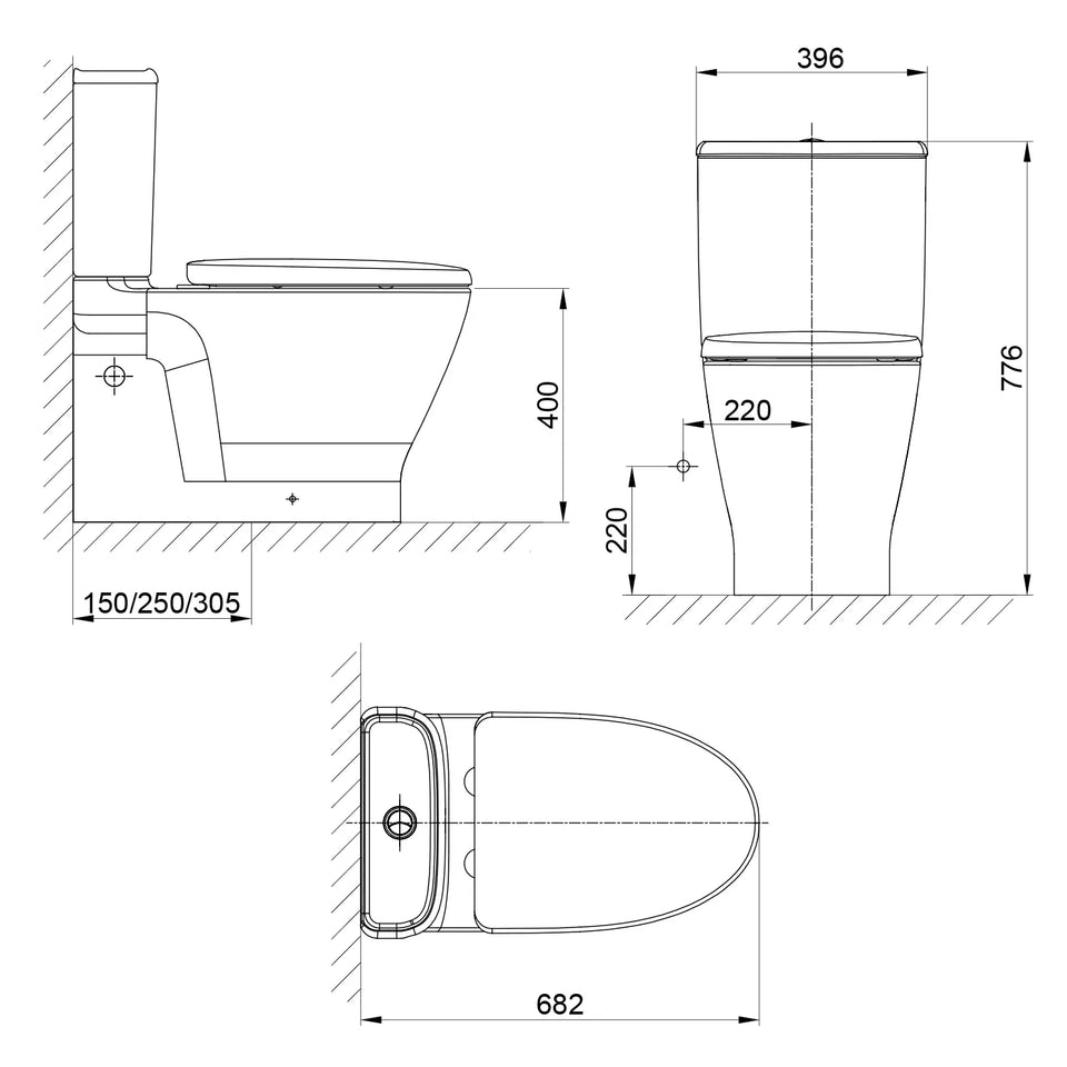 American Standard Loven CCBTW - Back Inlet