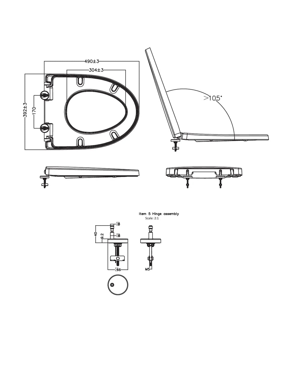 American Standard Signature Standard Seat