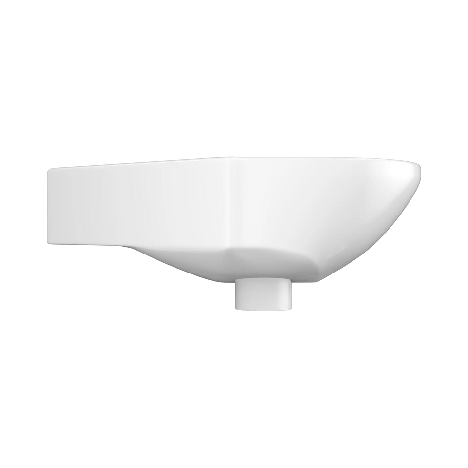 American Standard Studio 450 Corner Wall Basin - 1 Tap Hole Overflow - Inc Fixing Kit